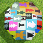 Colourful Chess - Semi-Automatic Foldable Umbrella (Model U12) Semi-Automatic Foldable Umbrella (U12)
