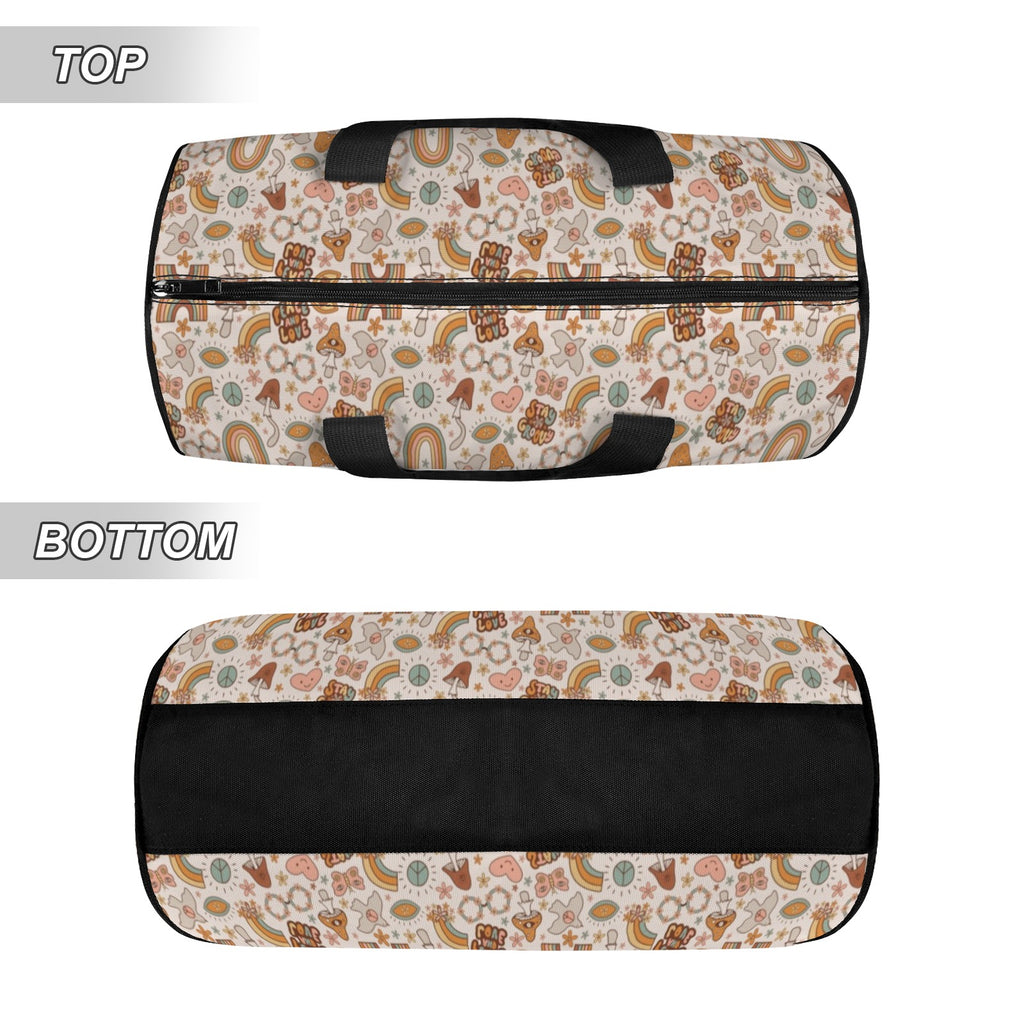 Peace And Love Duffle Bag Duffle Bag Printed Offshore