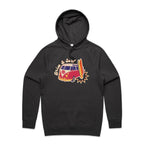 Drive And Surf - Mens Hoodie Coal Mens Hoodie Printed In Australia Surf