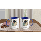 Coffee Is Why I Got Out Of Bed This Morning - White 11oz Ceramic Mug with Colour Inside Colour 11oz Mug animal coffee Globally Fulfilled