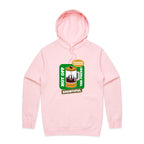 Brewtiful, Coffee Press - Mens Hoodie Pink Mens Hoodie Coffee Printed In Australia