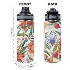 Australian Native Flora - Insulated Water Bottle with Dual-Use Lid (18oz) Insulated Water Bottle with Dual-Use Lid (18oz) Plants Printed Offshore