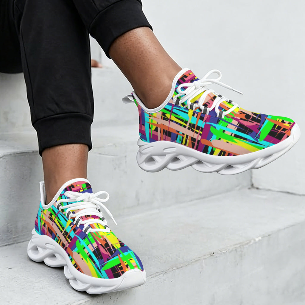 Painted Lines Women's Twisted Sole Sneakers