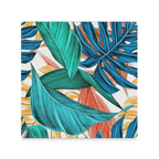 Leaves - Ceramic Coasters (Square) Ceramic Coasters Printed Offshore