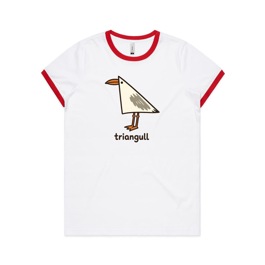Triangull Geometry Seagull AS Colour Women's Ringer Tee