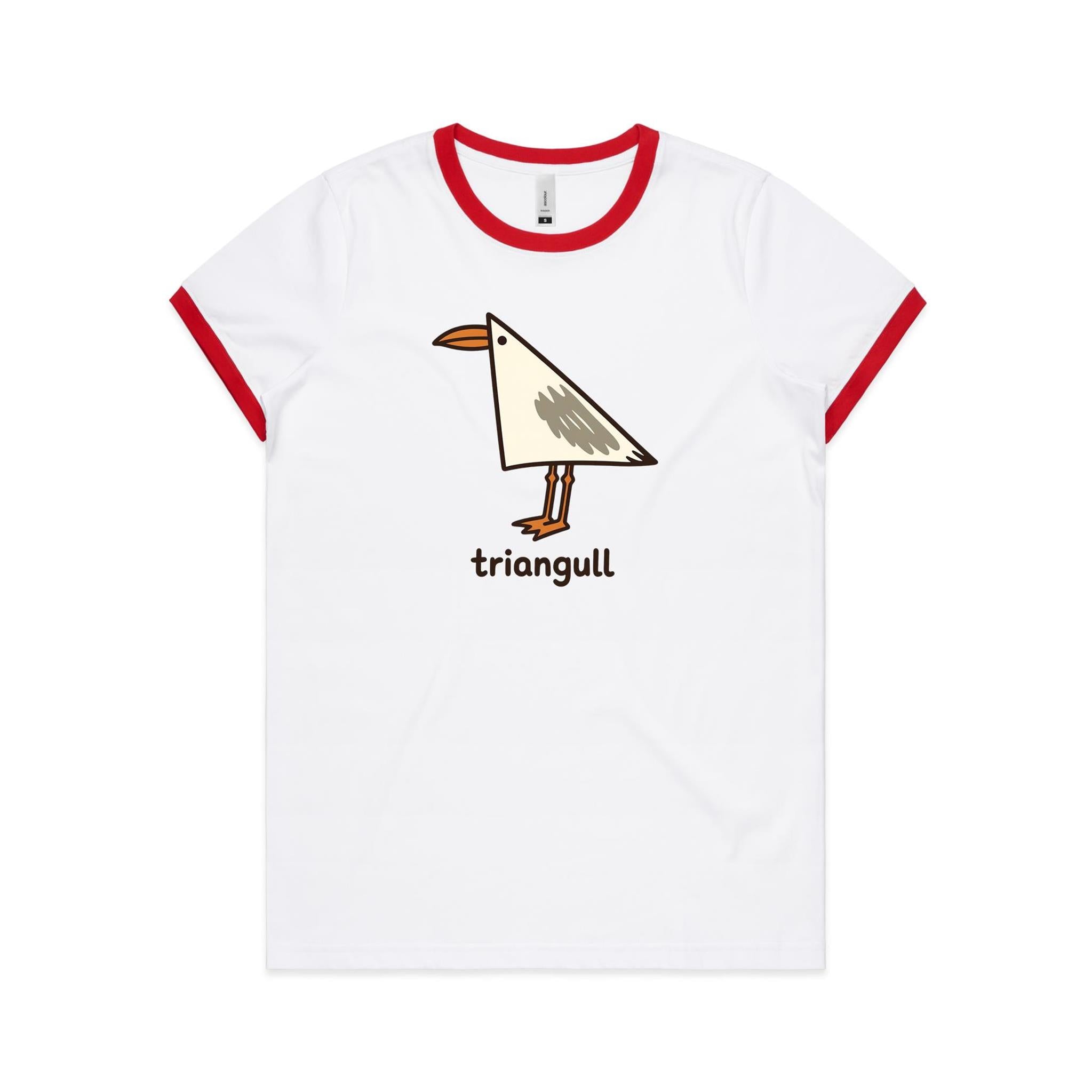 Triangull Geometry Seagull AS Colour Women's Ringer Tee