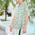 Parrots Senior Kids Hawaiian Shirt