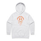 Forever Anxious - Womens Hoodie White Marle Womens Hoodie Printed In Australia