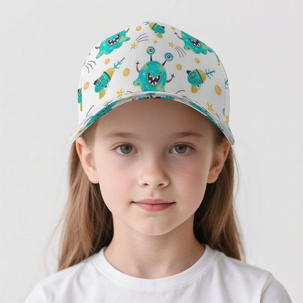 Happy Aliens Kids Baseball Cap Kids Baseball Hat Printed Offshore Sci Fi