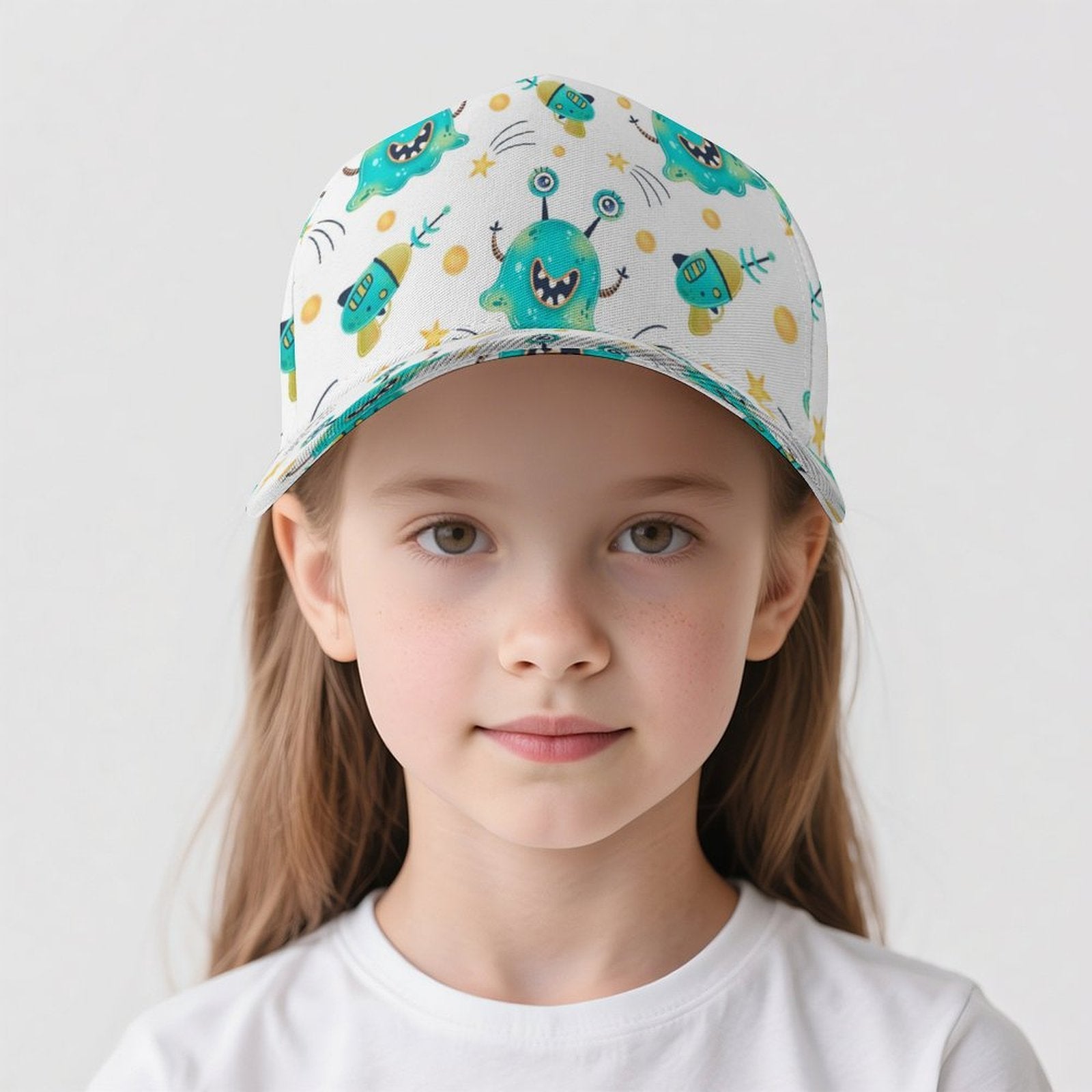 Happy Aliens Kids Baseball Cap