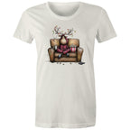 Reindeer, Christmas Movies Watching T-shirt - Womens T-shirt