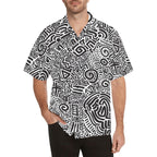 Black And White - Mens Hawaiian Shirt