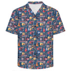 Music Instruments Men's Crinkle Hawaiian Shirt