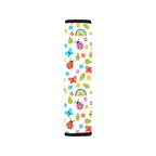 Ladybugs And Rainbows Car Seat Belt Cover 7''x10'' (Pack of 2) Car Seat Belt Cover 7x10 (Pack of 2) animal Printed Offshore