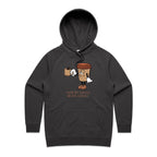 Even My Coffee Needs Coffee - Womens Hoodie Coal Womens Hoodie Coffee Printed In Australia