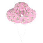 Fairy Bread On Pink Wide Brim Bucket Hat Wide Brim Bucket Hat Food Printed Offshore