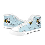 Bumble Bee - Kids High Top Canvas Shoes