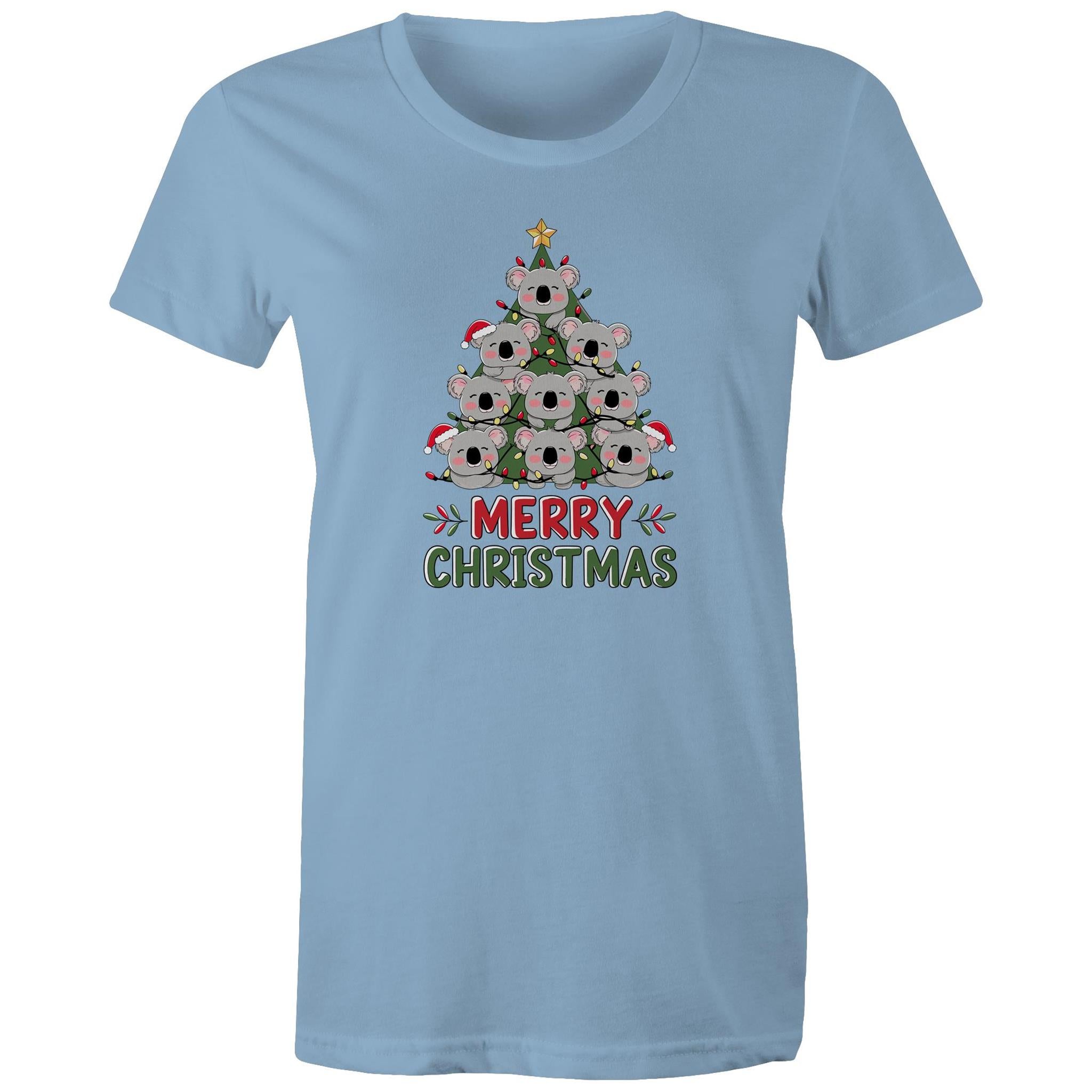 Koala Christmas Tree - Womens T-shirt