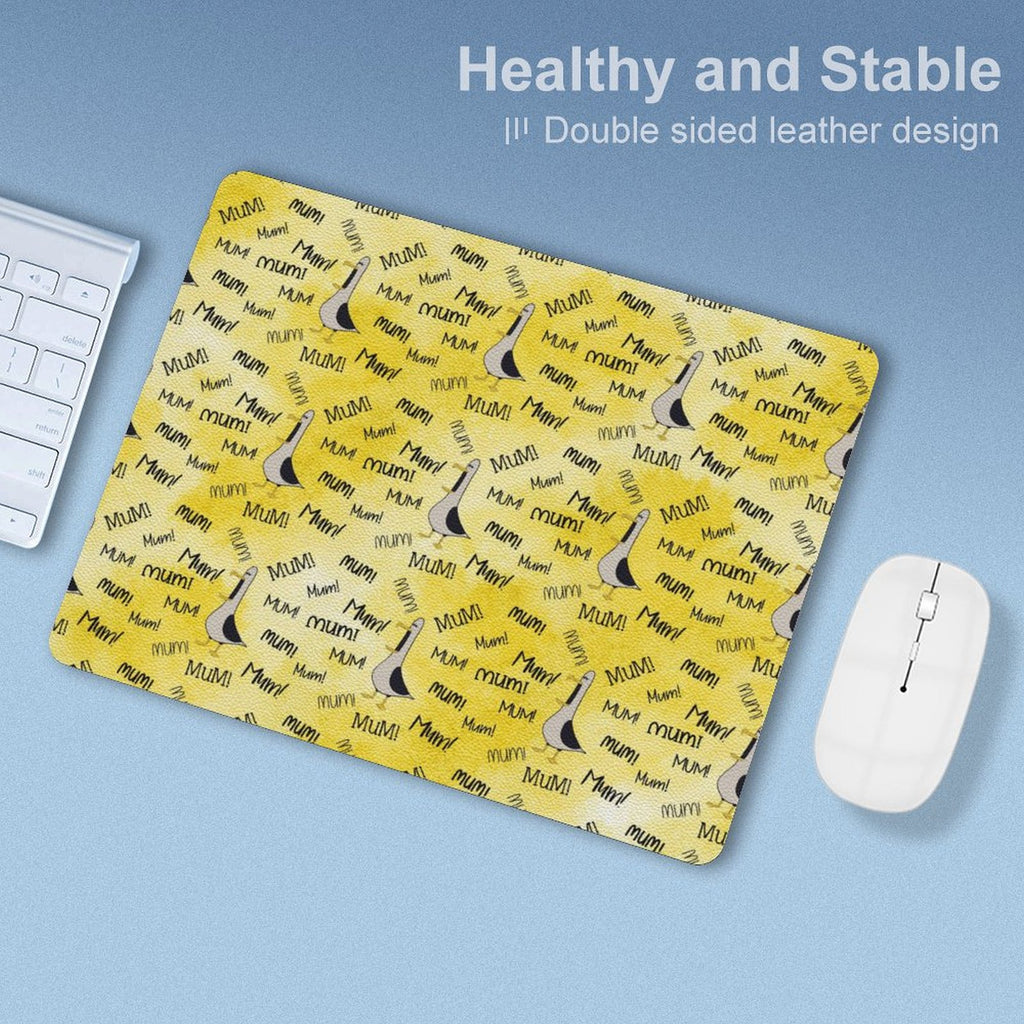 Mum Seagull - Leather Mouse Pad Leather Mouse Pad animal Mum Printed Offshore