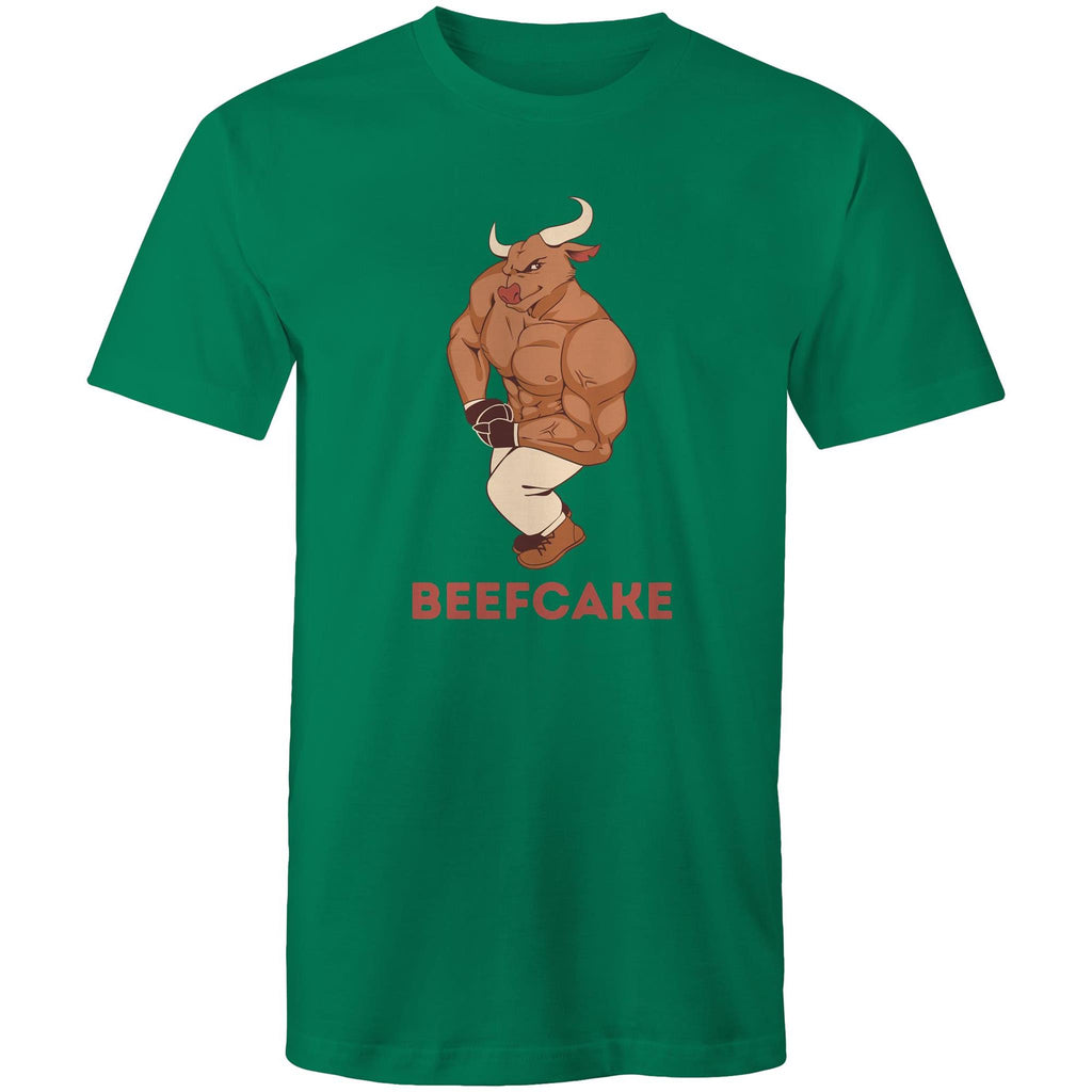 Beefcake - Mens T-Shirt Kelly Green Mens T-shirt Fitness Printed In Australia