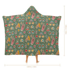 Groovy Retro Kids Hooded Blanket 100cm x 130cm