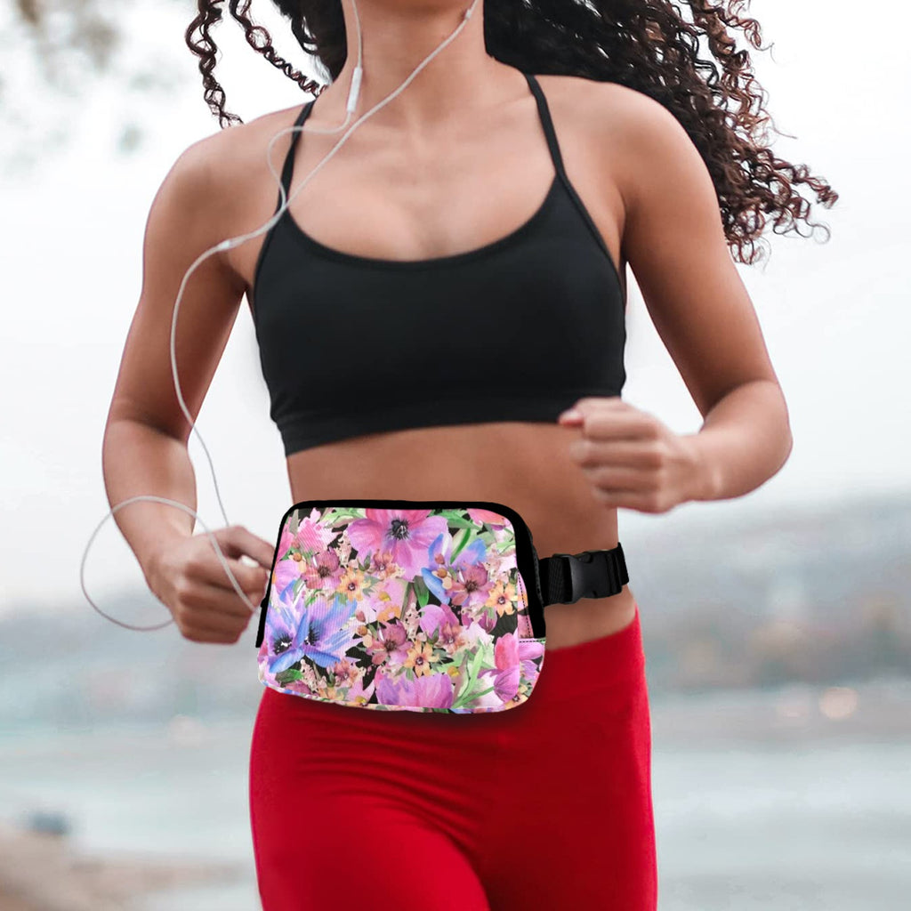 Bright Pink Floral - Belt Bag