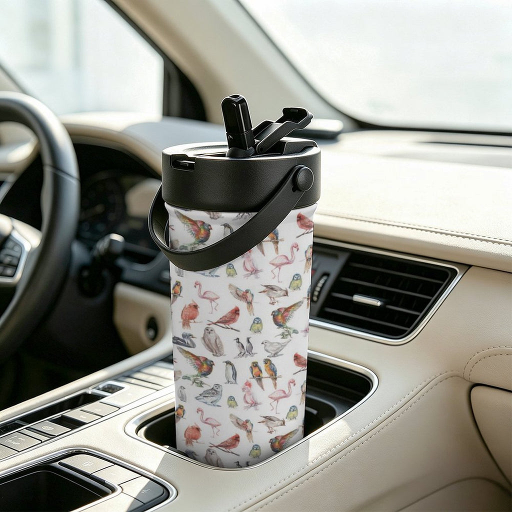 Birds Of A Feather 20oz Tea Tumbler with Carry Handle