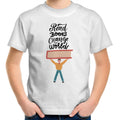 Read Books, Change The World - Kids Youth T-Shirt White Kids Youth T-shirt Printed In Australia Reading