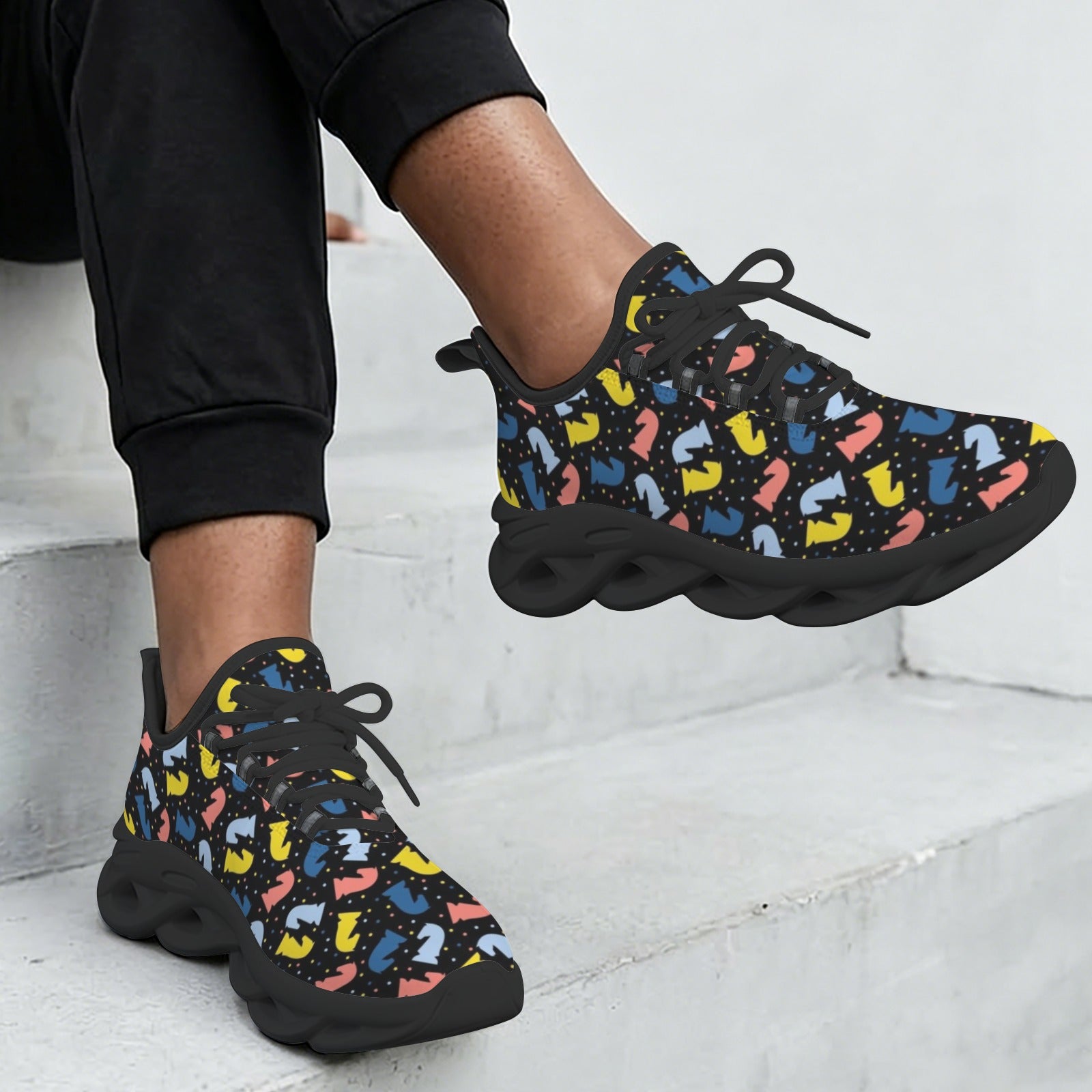 Colourful Chess Women's Twisted Sole Sneakers