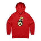 Avocado, I Don't Give A Guac - Womens Hoodie Red Womens 2XL Womens Hoodie Food Printed In Australia