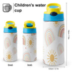 Pastel Rainbows - Little Kids Water Bottle Little Kids Water Bottle Printed Offshore