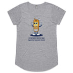 I Remember When I Was Smarter Than My Phone - Womens Scoop Neck T-Shirt Grey Marle Womens Scoop Neck T-shirt Printed In Australia Tech