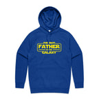 The Best Father In The Galaxy - Mens Hoodie Bright Royal Mens Hoodie Dad Printed In Australia
