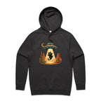 Black Cat Alien UFO Abduction Men's AS Colour Hoodie