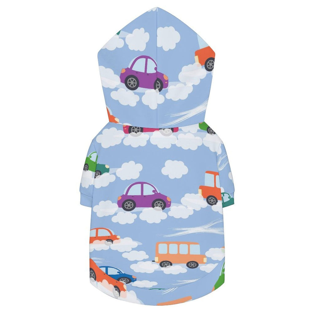 Colourful Cars Pet Hoodie (Small Size)