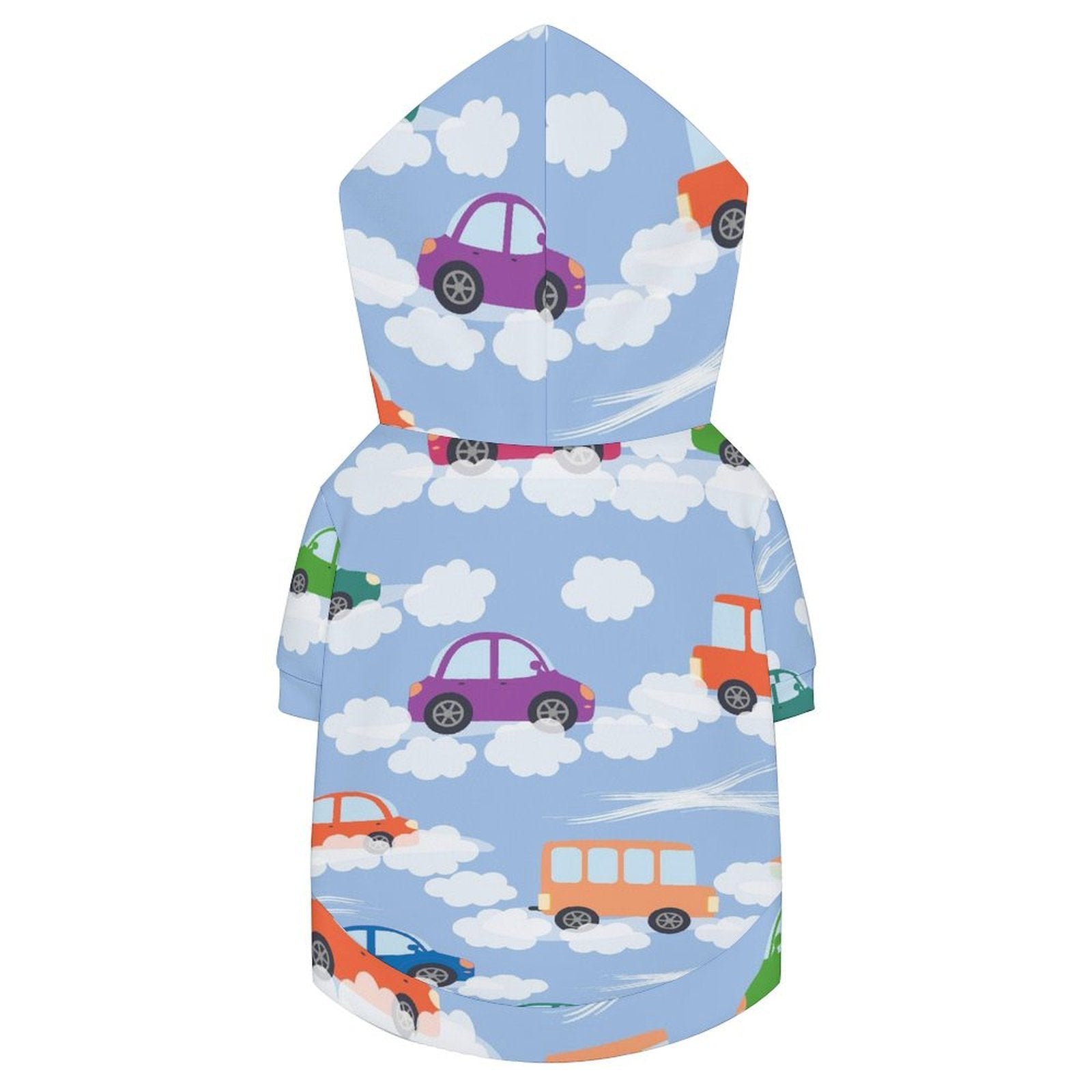 Colourful Cars Pet Hoodie (Small Size)