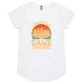 Chess, I Paused My Game To be Here Womens Scoop Neck T-Shirt White Chess Games Printed In Australia