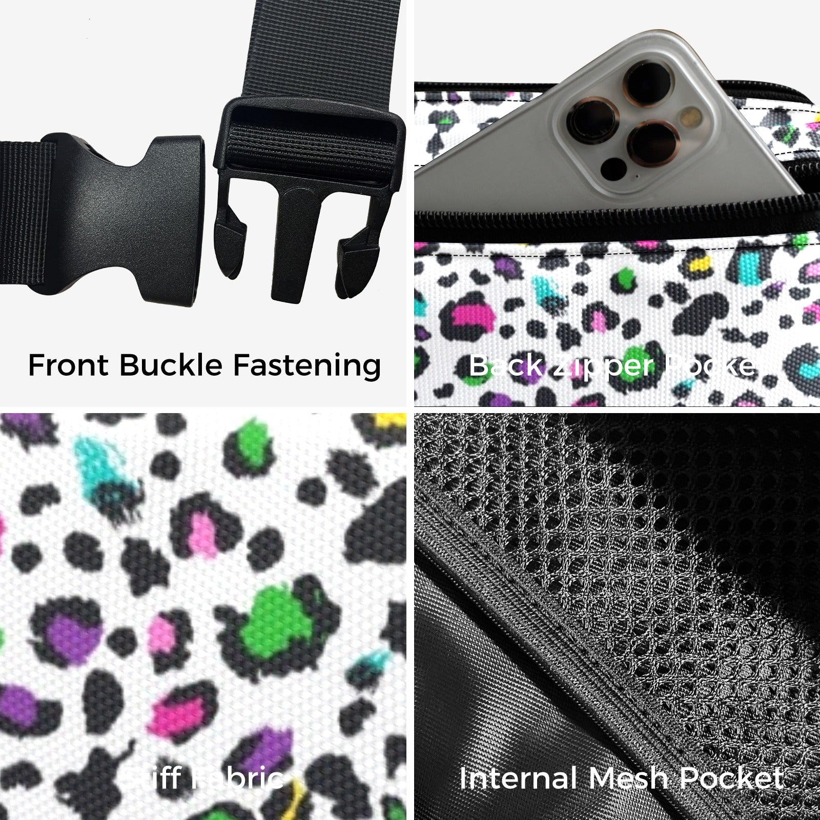 Animal Print In Colour - Belt Bag