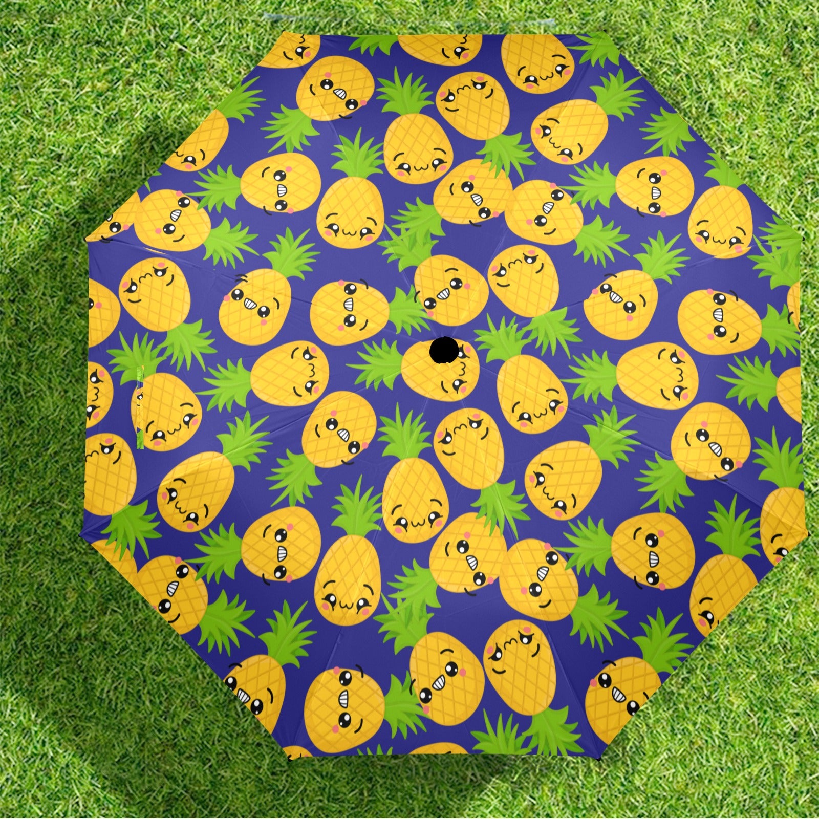 Cool Pineapples - Semi-Automatic Foldable Umbrella (Model U12) Semi-Automatic Foldable Umbrella (U12)