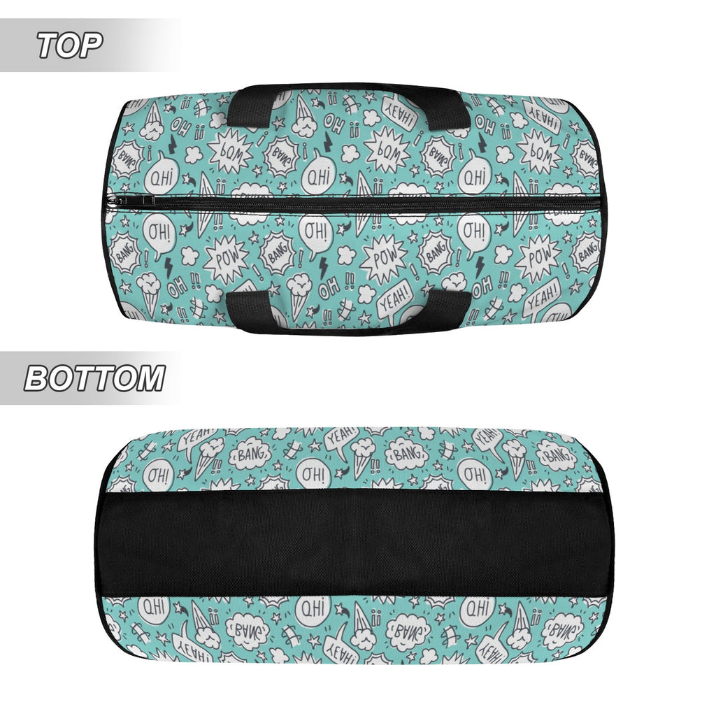Comic Book Speech Bubbles Duffle Bag Duffle Bag Printed Offshore