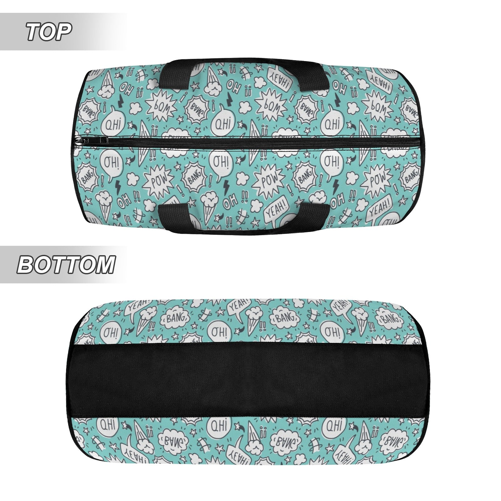 Comic Book Speech Bubbles Duffle Bag Duffle Bag Printed Offshore