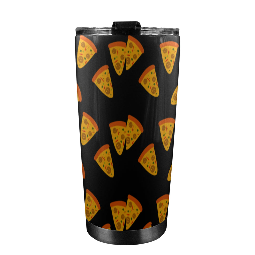 Pizzas - 20oz Mobile Tumbler with Lid (Black Lock) 20oz Travel Mug Food Printed Offshore