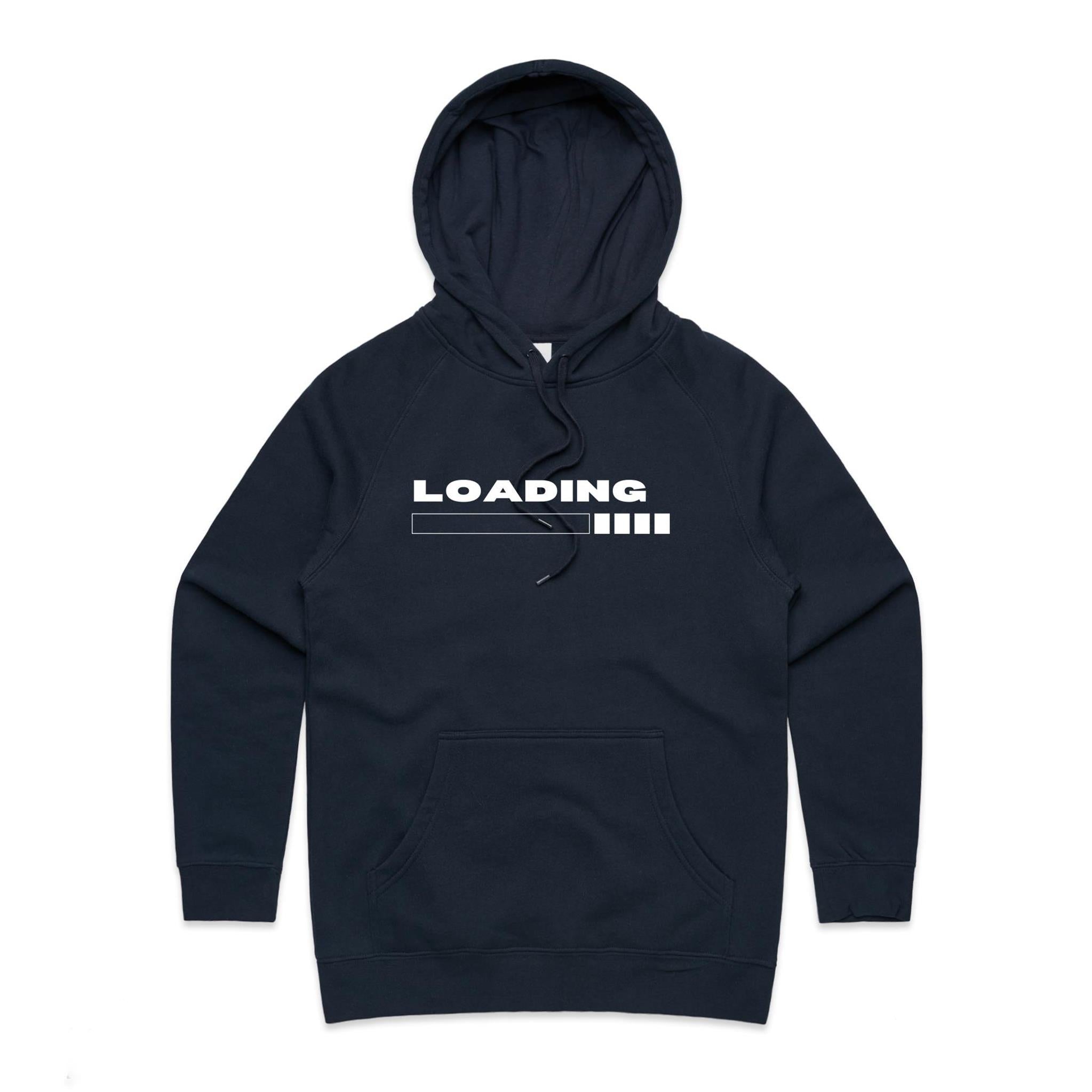 Loading - Womens Hoodie Navy Womens Hoodie Printed In Australia Tech