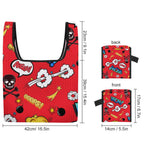 Comic Book Red - Collapsible Shopping Bag