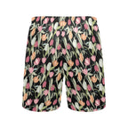Tulips Men's Mid-Length Beach Shorts Men's Mid-Length Beach Shorts Plants Printed Offshore