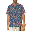 Music Instruments Men's Short Sleeve Hawaiian Shirt Men's Hawaiian Shirt (New) Music Printed Offshore