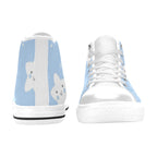 Happy Stars - Kids High Top Canvas Shoes