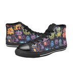 Monster Mania - Men's High Top Canvas Shoes