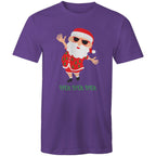 Summer Santa, Hot Hot Hot - Mens T-Shirt Purple Mens Christmas T-shirt Christmas Printed In Australia