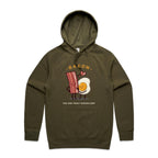 Bacon, You Are Truly Egg-cellent - Mens Hoodie Army Mens Hoodie Food Printed In Australia